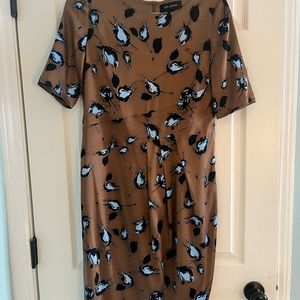 St. John Silk Floral Dress SZ 4